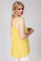 Basic Bae Bamboo Scoop Neck Double Spaghetti Straps Cami - Trendsi - Flyclothing LLC