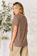 Basic Bae Full Size Round Neck Short Sleeve T-Shirt - ShopBasicbae - Flyclothing LLC