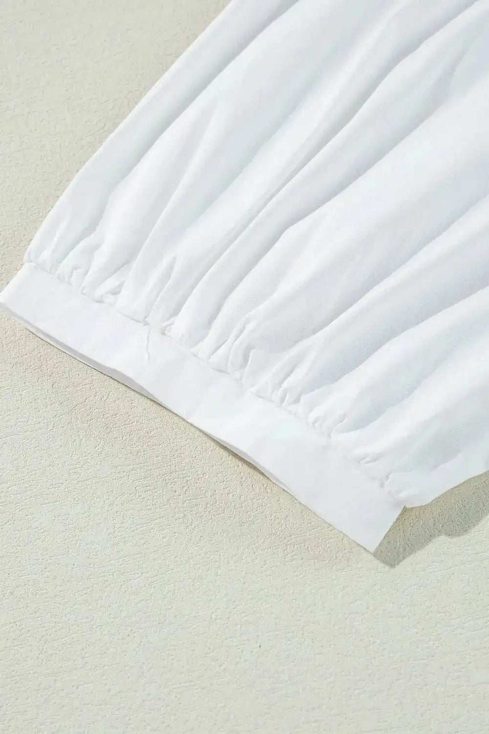 Bow Round Neck Three-Quarter Sleeve Blouse - Trendsi - Flyclothing LLC