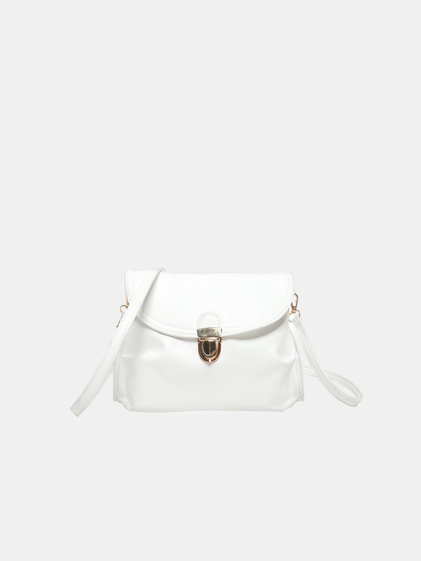 PU Leather Adjustable Strap Crossbody Bag - Trendsi
