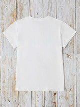 Graphic Round Neck Short Sleeve T-Shirt - Trendsi - Flyclothing LLC