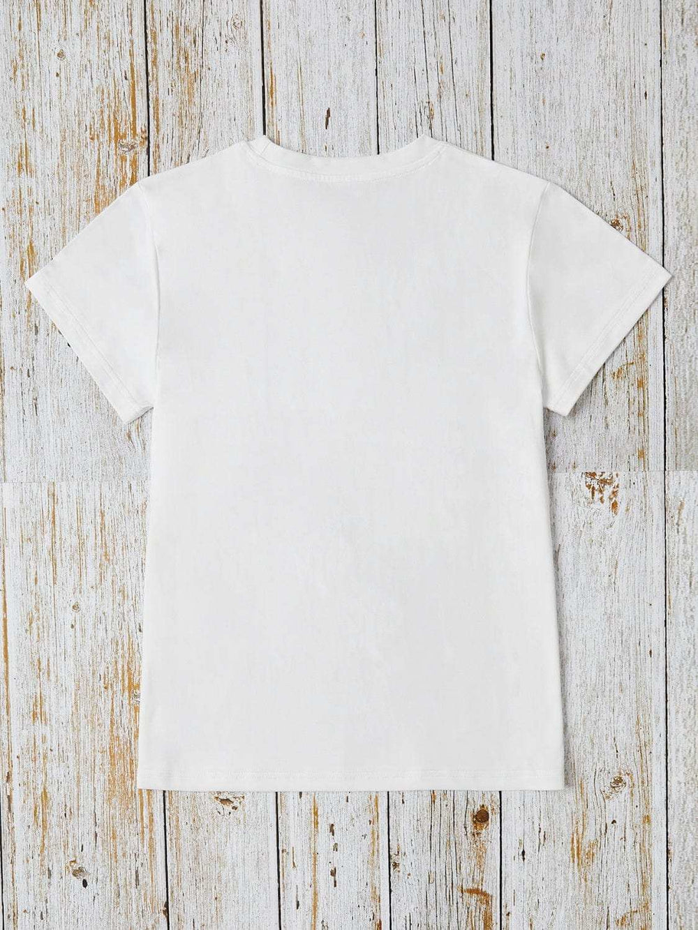 Graphic Round Neck Short Sleeve T-Shirt - Trendsi - Flyclothing LLC