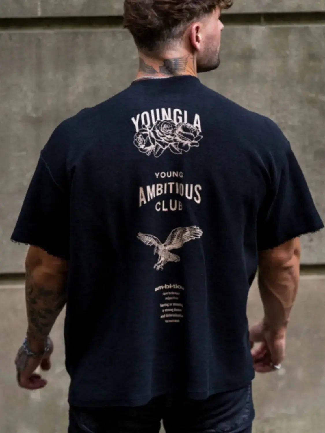 Men's Plus Size Graphic Round Neck Short Sleeve T-Shirt - Trendsi - Flyclothing LLC