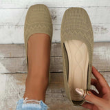 Square Toe Slip-Ons - Trendsi - Flyclothing LLC