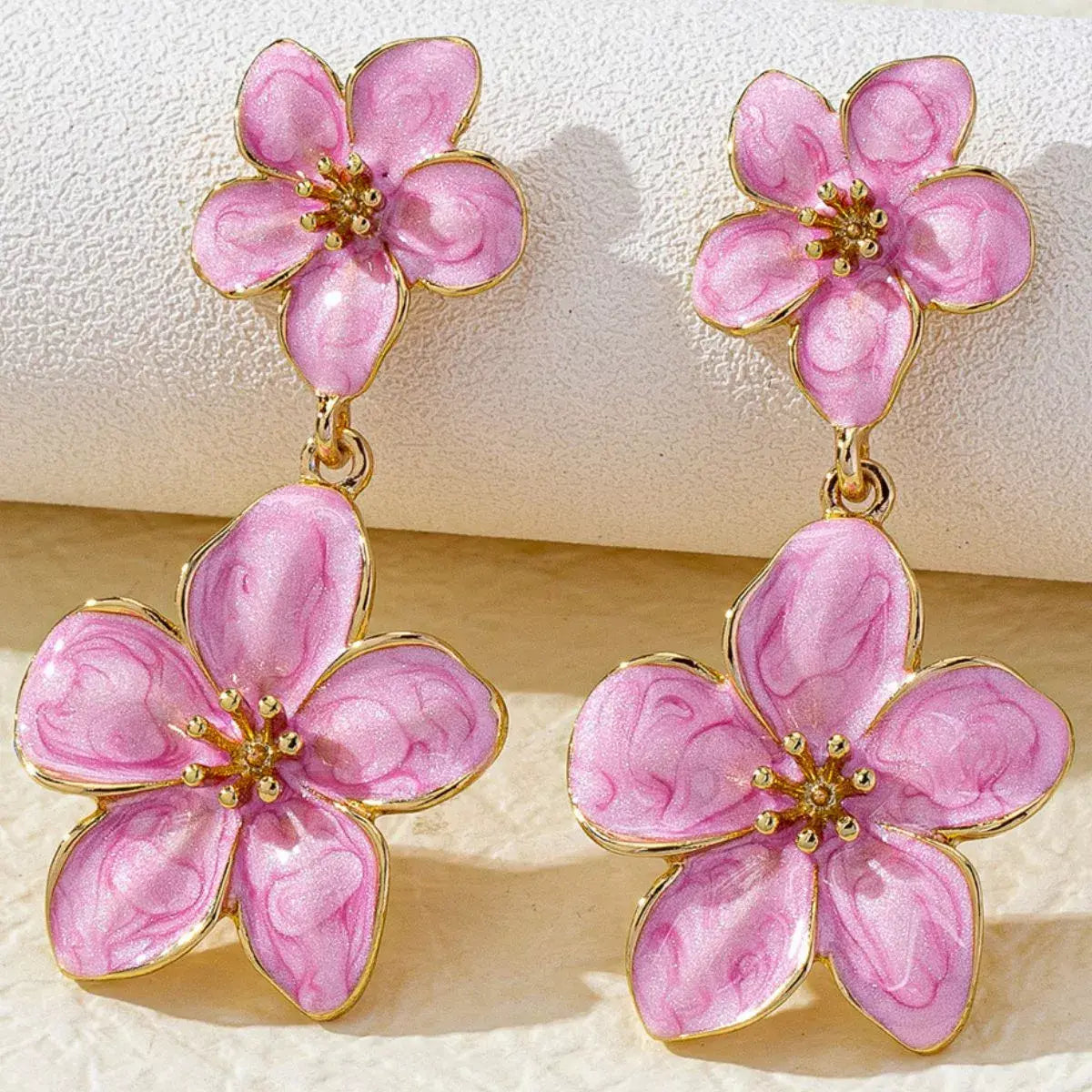 Flower Dangle Earrings - Trendsi - Flyclothing LLC