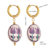 Lustrous Heart-Shaped Stainless Steel Earrings For Women - My Store - Flyclothing LLC