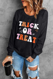 Letter Graphic Round Neck Long Sleeve Sweatshirt - Trendsi - Flyclothing LLC
