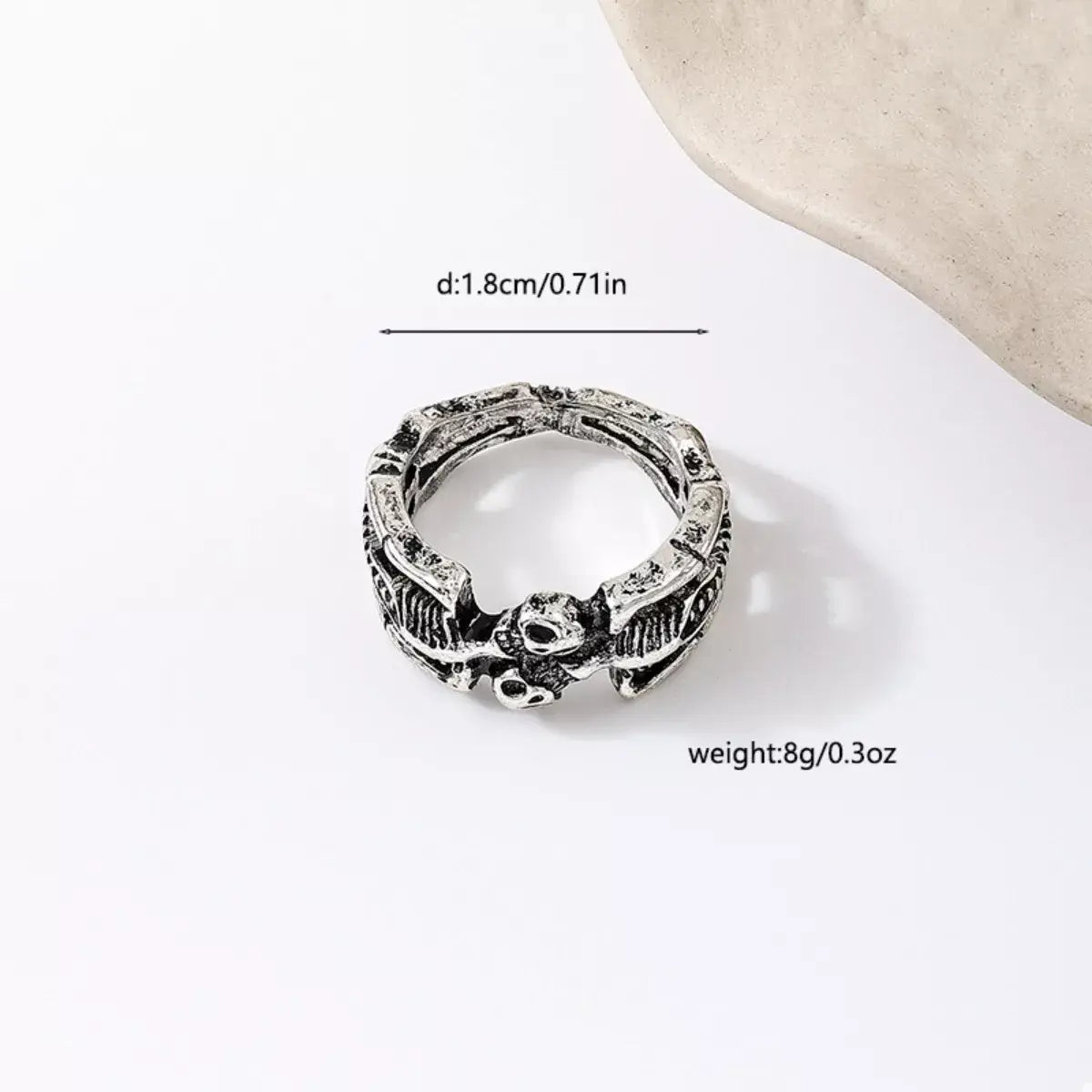 Halloween Skull Alloy Ring - Trendsi - Flyclothing LLC