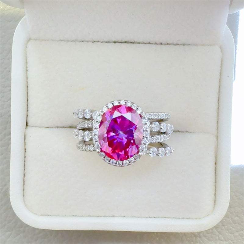3 Carat Moissanite 925 Sterling Silver Ring - Trendsi - Flyclothing LLC