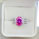 3 Carat Moissanite 925 Sterling Silver Ring - Trendsi
