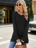 Round Neck Long Sleeve T-Shirt - Trendsi - Flyclothing LLC