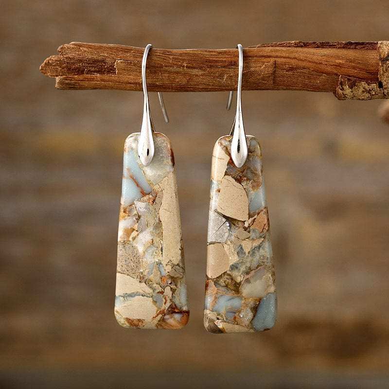 Copper Natural Stone Earrings - Trendsi - Flyclothing LLC