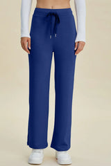 Basic Bae Full Size Air Scuba Drawstring Wide Leg Pants - ShopBasicbae - Flyclothing LLC