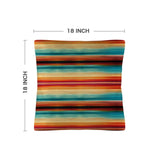 Baha Ranch Colores De Mexico Southwest Serape Pillow Case 18x18" Made in America - Baha Ranch Western Wear - Flyclothing LLC