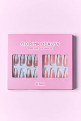 SO PINK BEAUTY Press On Nails 2 Packs - Trendsi - Flyclothing LLC