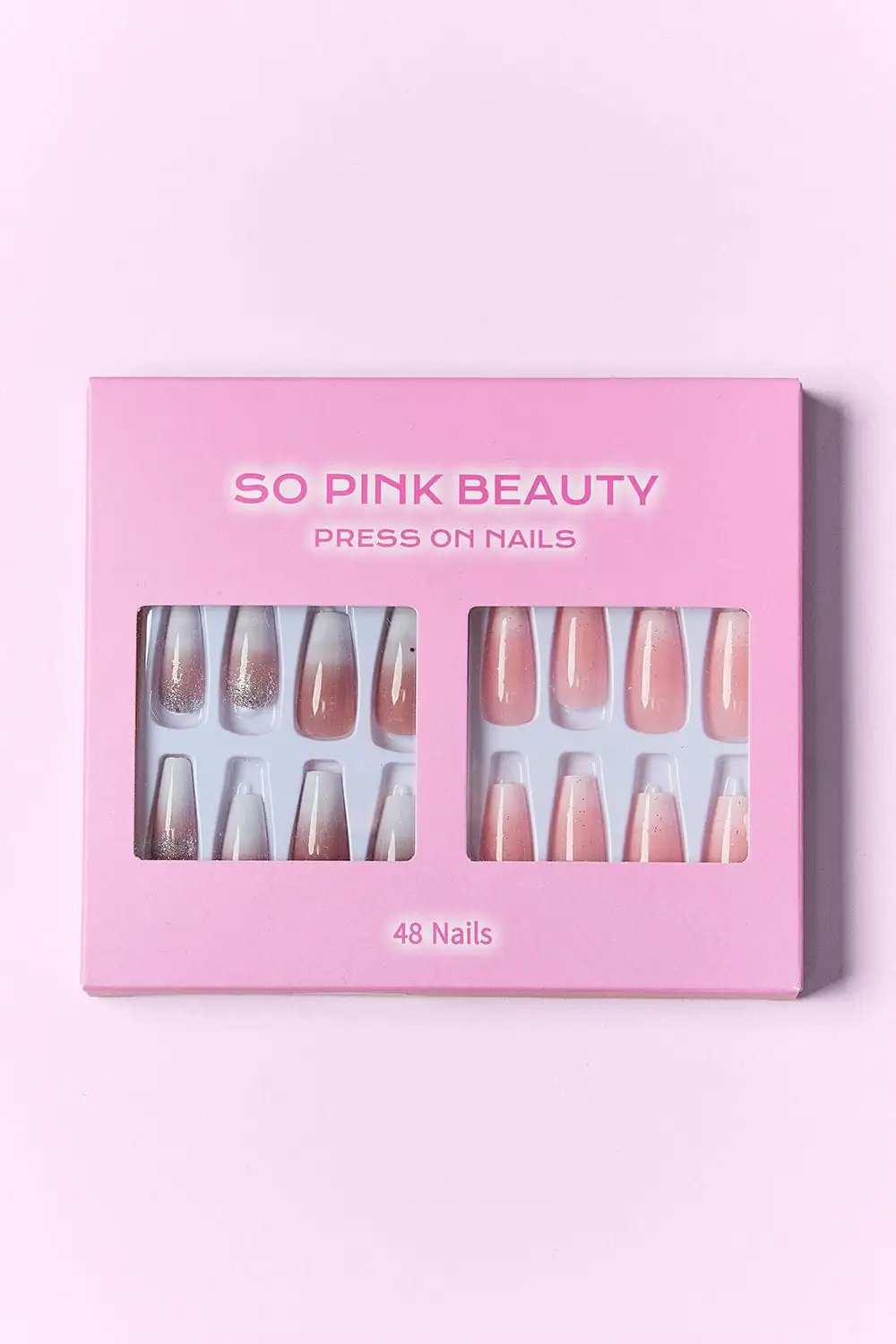 SO PINK BEAUTY Press On Nails 2 Packs - Trendsi - Flyclothing LLC