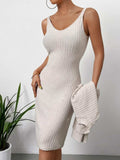 Mock Neck Long Sleeve Top and Wide Strap Dress Set - Trendsi - Flyclothing LLC