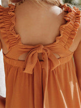 Full Size Frill Pocketed Square Neck Wide Strap Dress - Trendsi - Flyclothing LLC