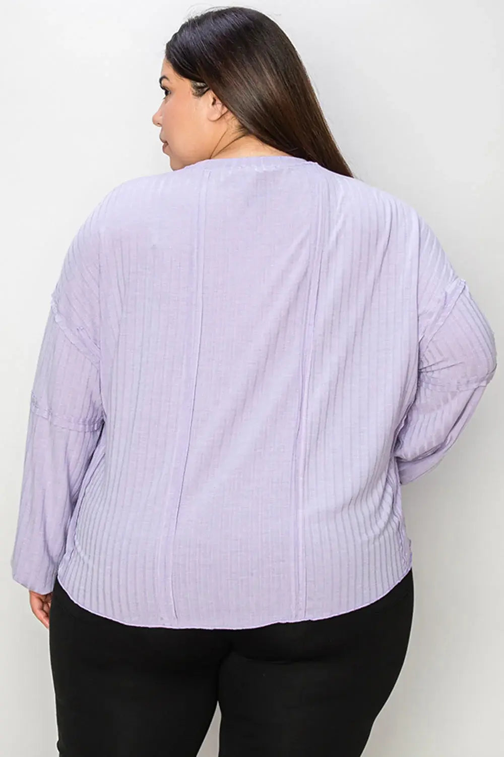 Basic Bae Full Size Ribbed Round Neck Long Sleeve T-Shirt - ShopBasicbae - Flyclothing LLC