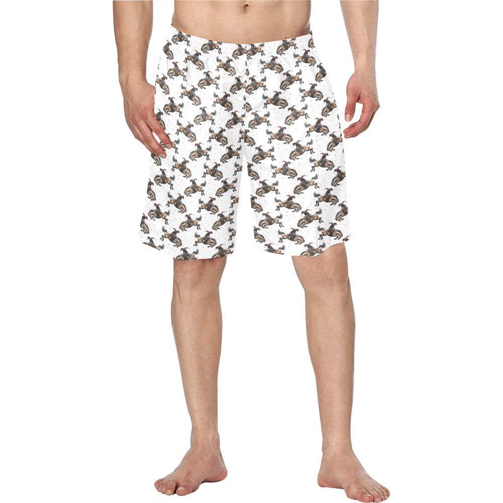 Baha Ranch Rodeo Cowboy Men's Western Swim Trunk Board Shorts - Baha Ranch Western Wear - Flyclothing LLC