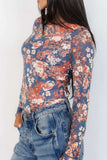Floral Round Neck Long Sleeve T-Shirt - Trendsi - Flyclothing LLC