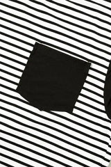 Striped Round Neck Cap Sleeve Top - Trendsi - Flyclothing LLC