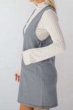 Lovelet Pocketed V-Neck Mini Sweater Overall Dress - Trendsi - Flyclothing LLC
