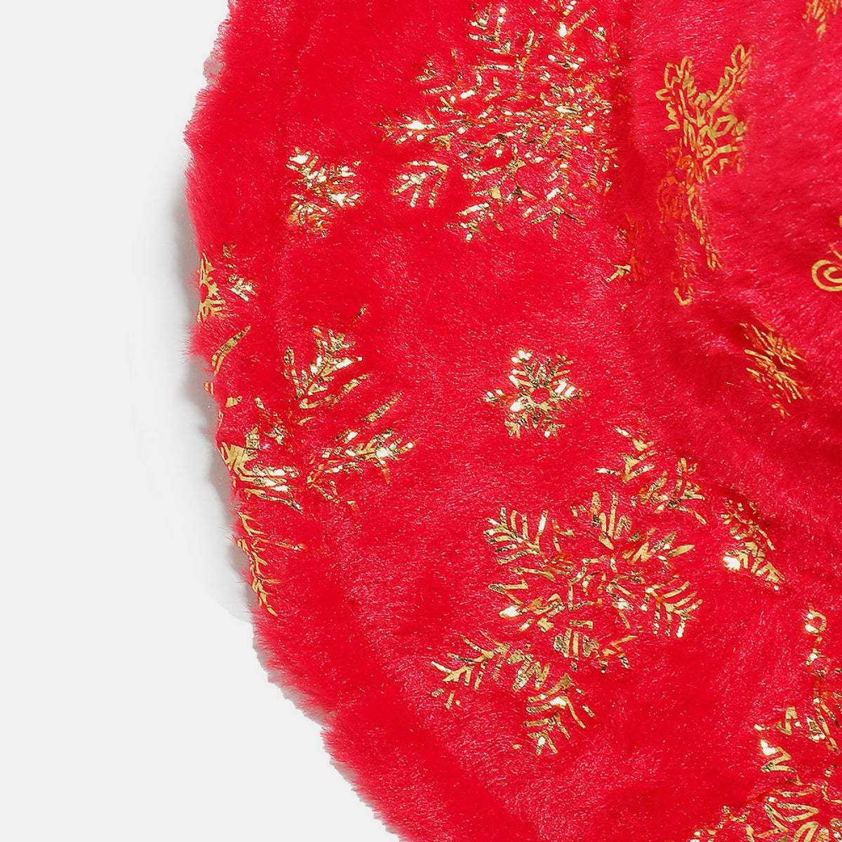 Fuzzy Snowflakes Polyester Hat - Trendsi - Flyclothing LLC