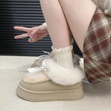 Round Toe Platform Boots - Trendsi - Flyclothing LLC