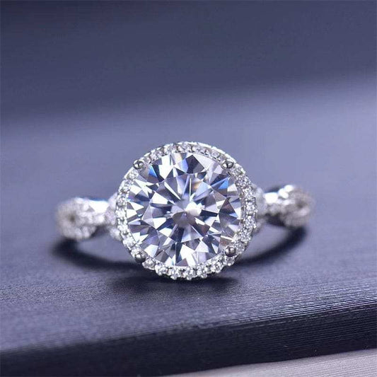 3 Carat 925 Sterling Silver Moissanite Ring - Trendsi - Flyclothing LLC