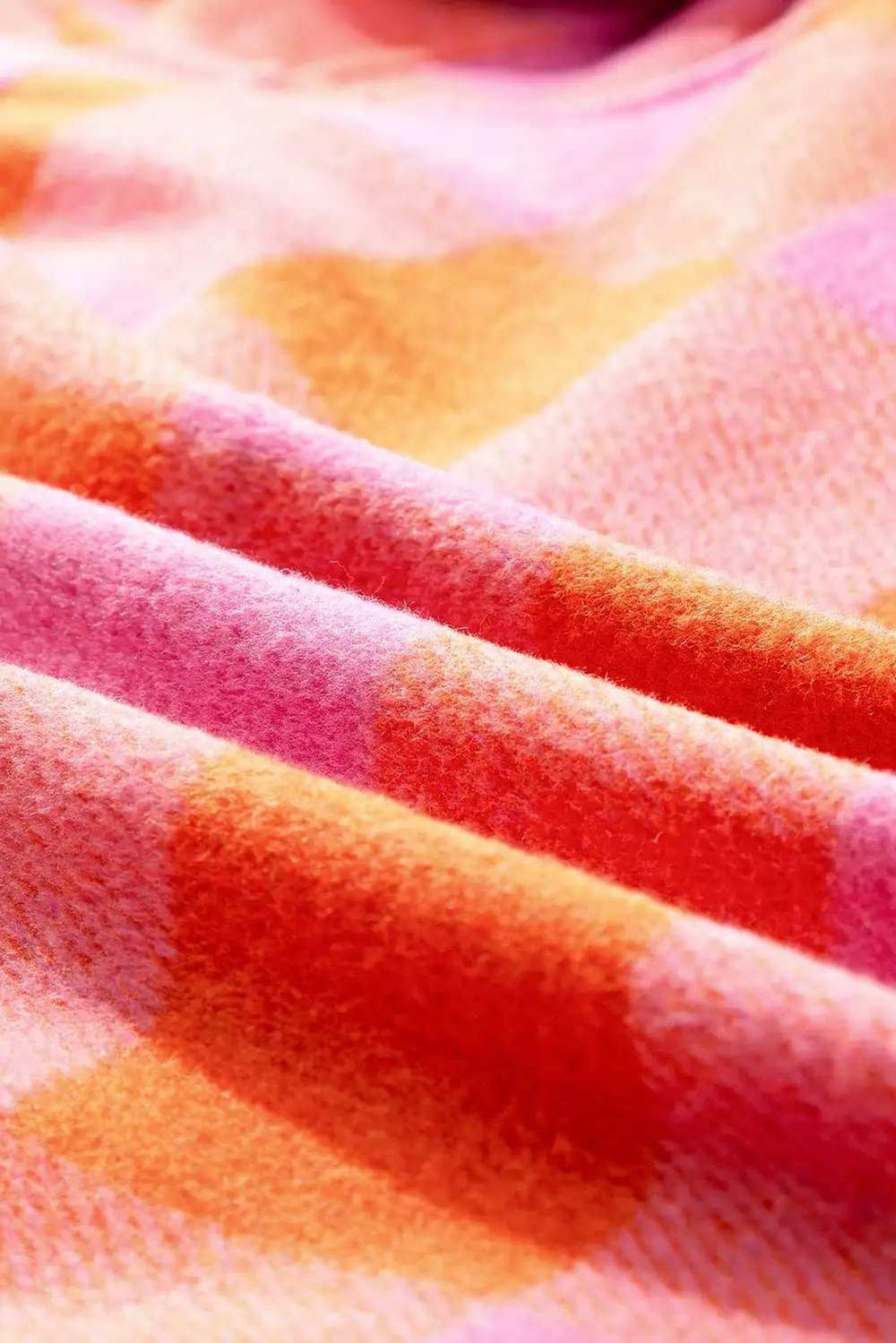 Plaid Collared Neck Button Up Jacket - Trendsi - Flyclothing LLC