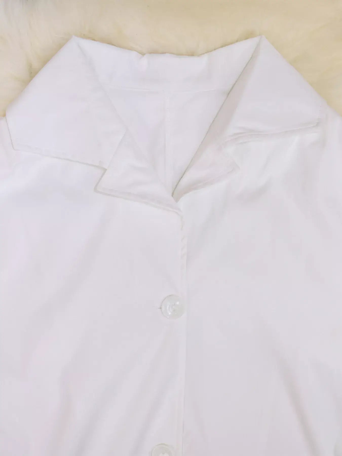 Tie Waist Midi Shirt Dress - Trendsi - Flyclothing LLC