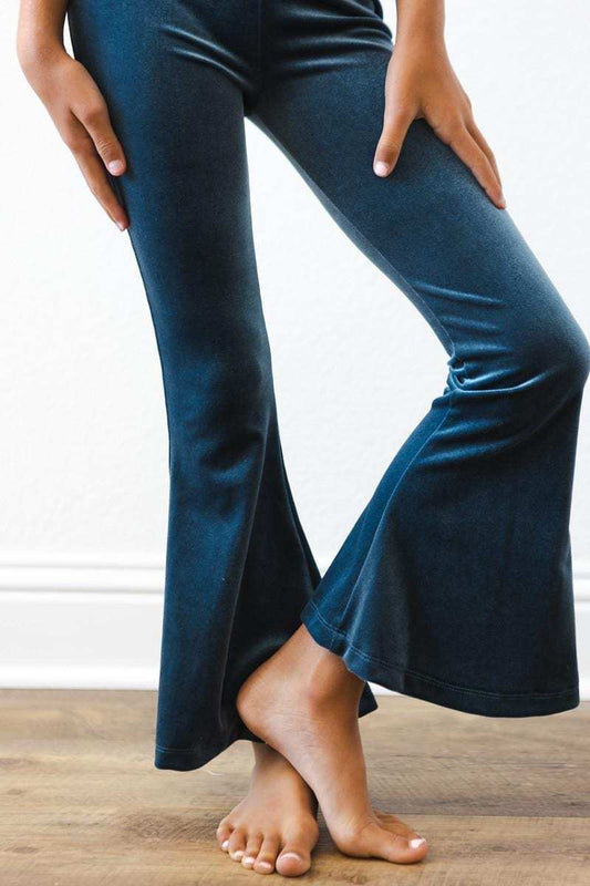 Denim Blue Velvet Bells - Mila & Rose ® - Flyclothing LLC