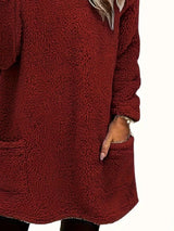 Fleece Long Sleeve Sweatshirt - Trendsi - Flyclothing LLC