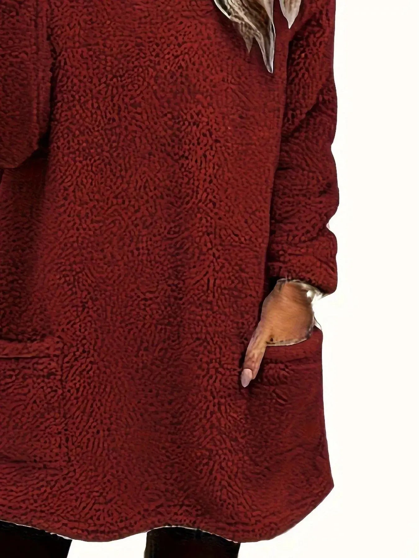 Fleece Long Sleeve Sweatshirt - Trendsi - Flyclothing LLC
