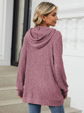 Drawstring Long Sleeve Hoodie - Trendsi