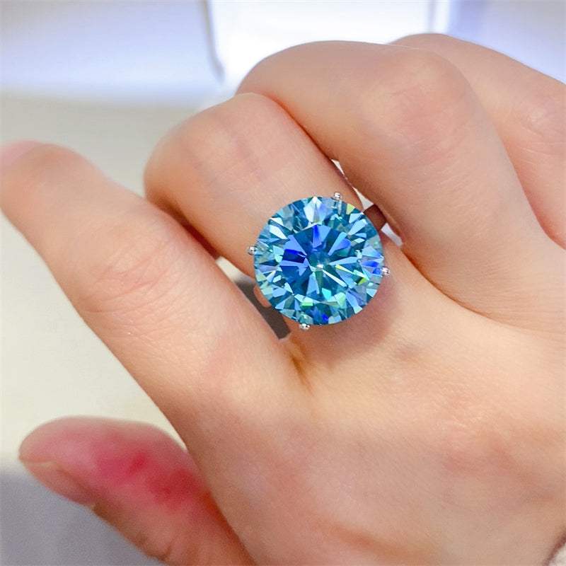 5 Carat Moissanite 925 Sterling Silver Ring - Trendsi - Flyclothing LLC