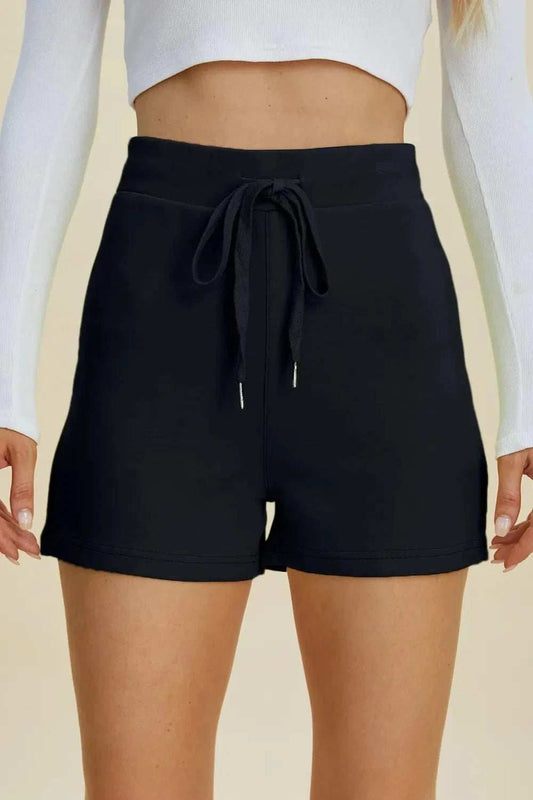 Basic Bae Full Size Air Scuba Drawstring High Waist Shorts - Trendsi - Flyclothing LLC