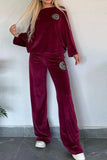 Full Size Boat Neck Long Sleeve Top and Pants Set - Trendsi - Flyclothing LLC