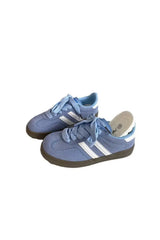 Contrast Round Toe Flat Sneakers - Trendsi - Flyclothing LLC