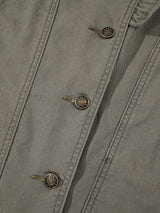 Ruffled Patchwork Denim Jacket Vest - Trendsi - Flyclothing LLC