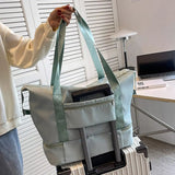 Multi Pocket Nylon Travel Bag - Trendsi