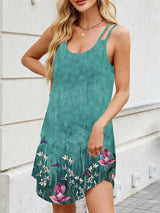 Printed Scoop Neck Cami Dress - Trendsi - Flyclothing LLC