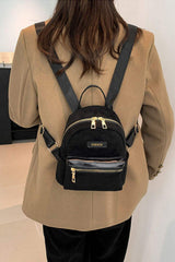 Suede Adjustable Strap Backpack Bag - Trendsi - Flyclothing LLC