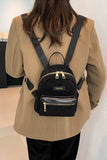Suede Adjustable Strap Backpack Bag - Trendsi - Flyclothing LLC