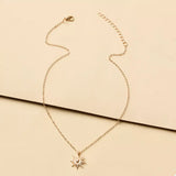 Sunburst Pendant Necklace - Trendsi - Flyclothing LLC