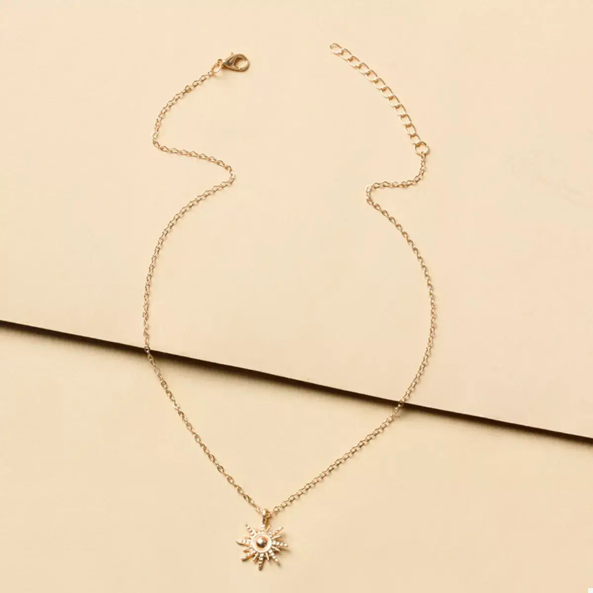 Sunburst Pendant Necklace - Trendsi - Flyclothing LLC