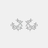 925 Sterling Silver Moissanite Lucky Clover Earrings - Trendsi