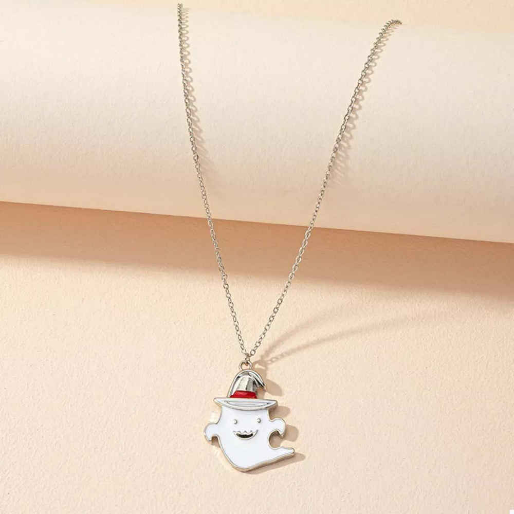 Halloween Cute Ghost Pendant Necklace - Trendsi - Flyclothing LLC