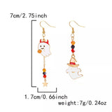 Halloween Ghost Pumpkin Drop Earrings - Trendsi - Flyclothing LLC